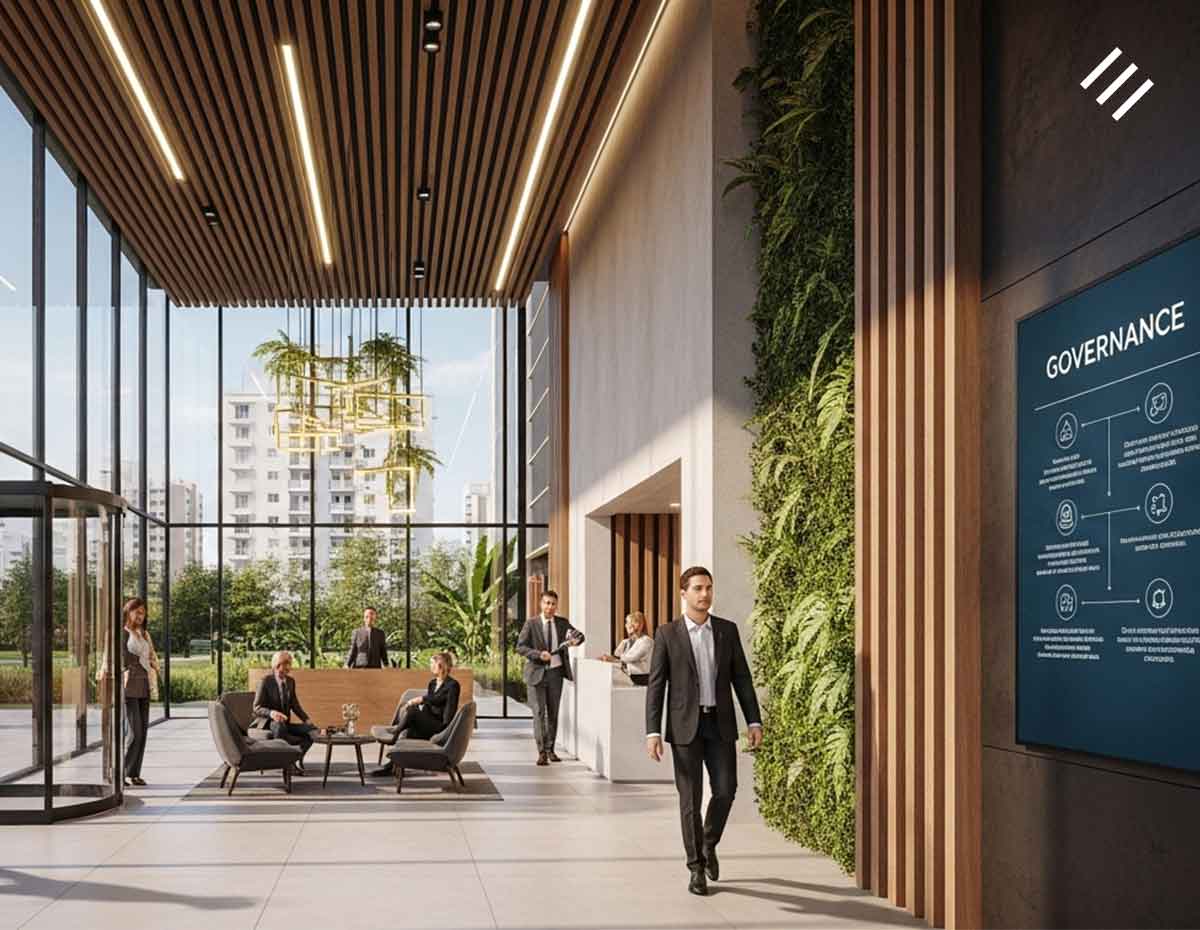 Representação de uma empresa que traz a ESG como pauta