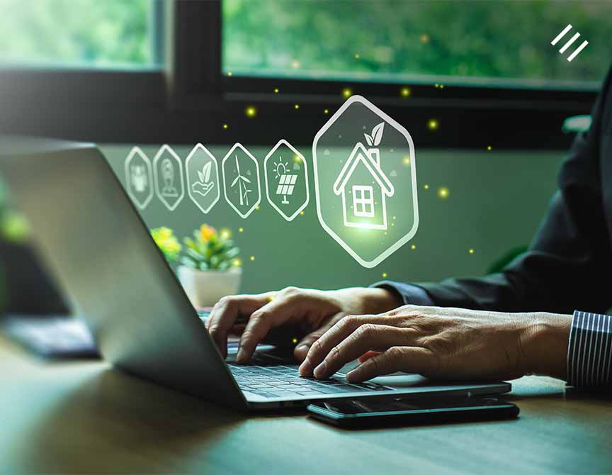 Exemplo de planejamento de sustentabilidade para o mercado imobiliário.