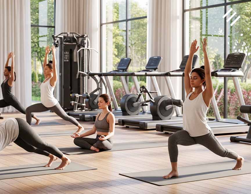 Exemplo de wellness em condomínio