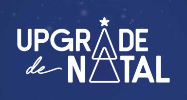 Logo do Upgrade de Natal da EBM, a melhor promoção de apartamentos em Goiânia nesse fim de ano.