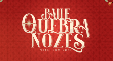 Logo do Baile Quebra Nozes, tema do Natal EBM 2025