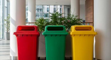 imagem de reciclagem em condomínios com praticas ESG
