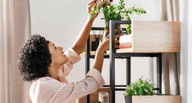 Exemplo de decoração funcional em apartamentos compactos