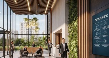 Representação de uma empresa que traz a ESG como pauta