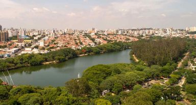 Vista da região central de campinas.