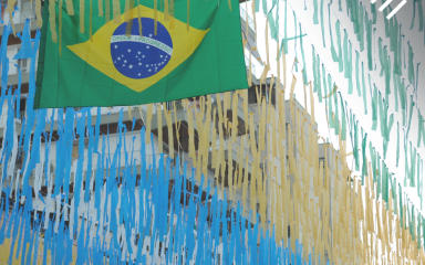 exemplo de decoração de copa do mundo